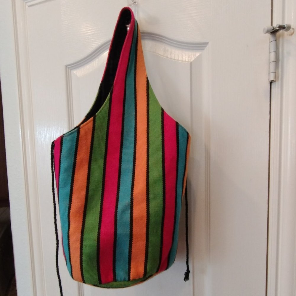 Multi Color Cloth Shoulder Bag by Artesanias Lumian - Picture 7 of 13